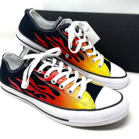 💖MEGA SALE💖Converse Chuck Taylor AS Canvas Black Fire Casual Men 166259F - Picture 11 of 11